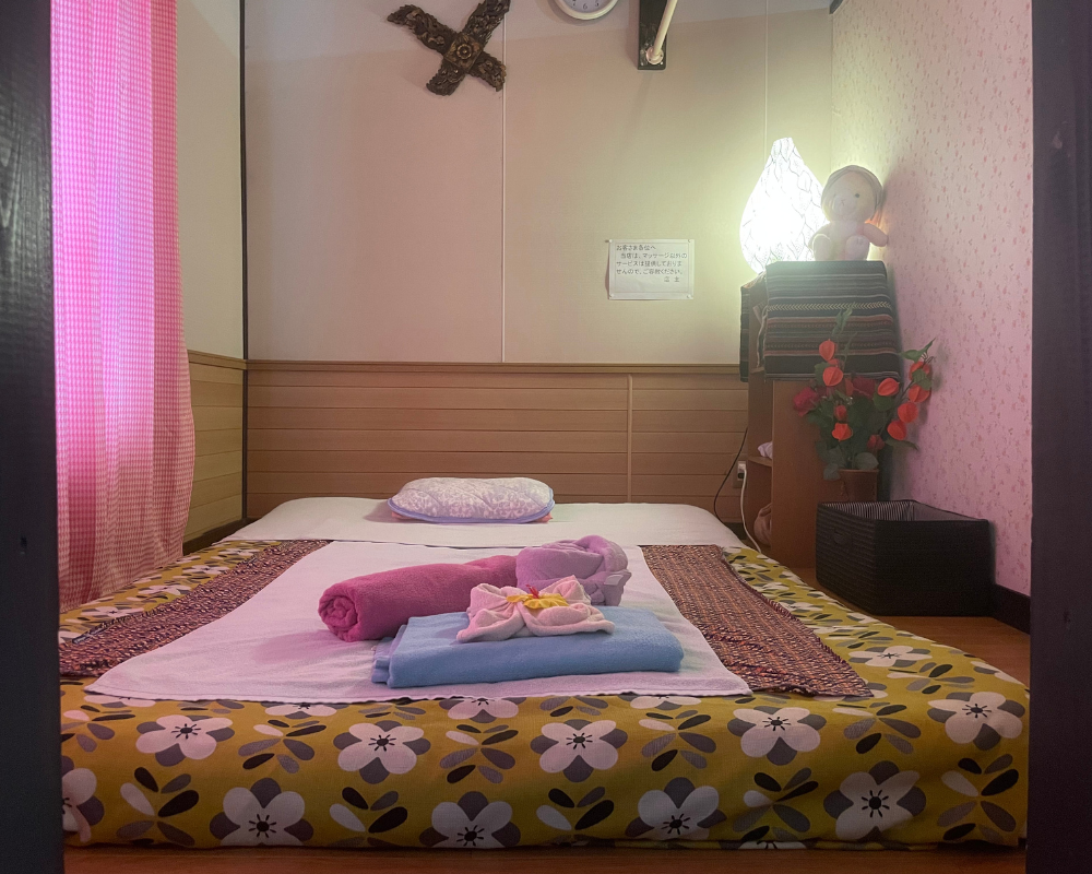 茨城県鹿嶋市下津のタイ古式マッサージ・プーケットの施術室